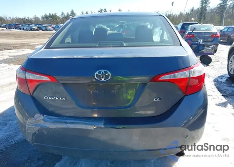 2015 Toyota Corolla Le из США, поврежденный, VIN 5YFBURHE8FP268293